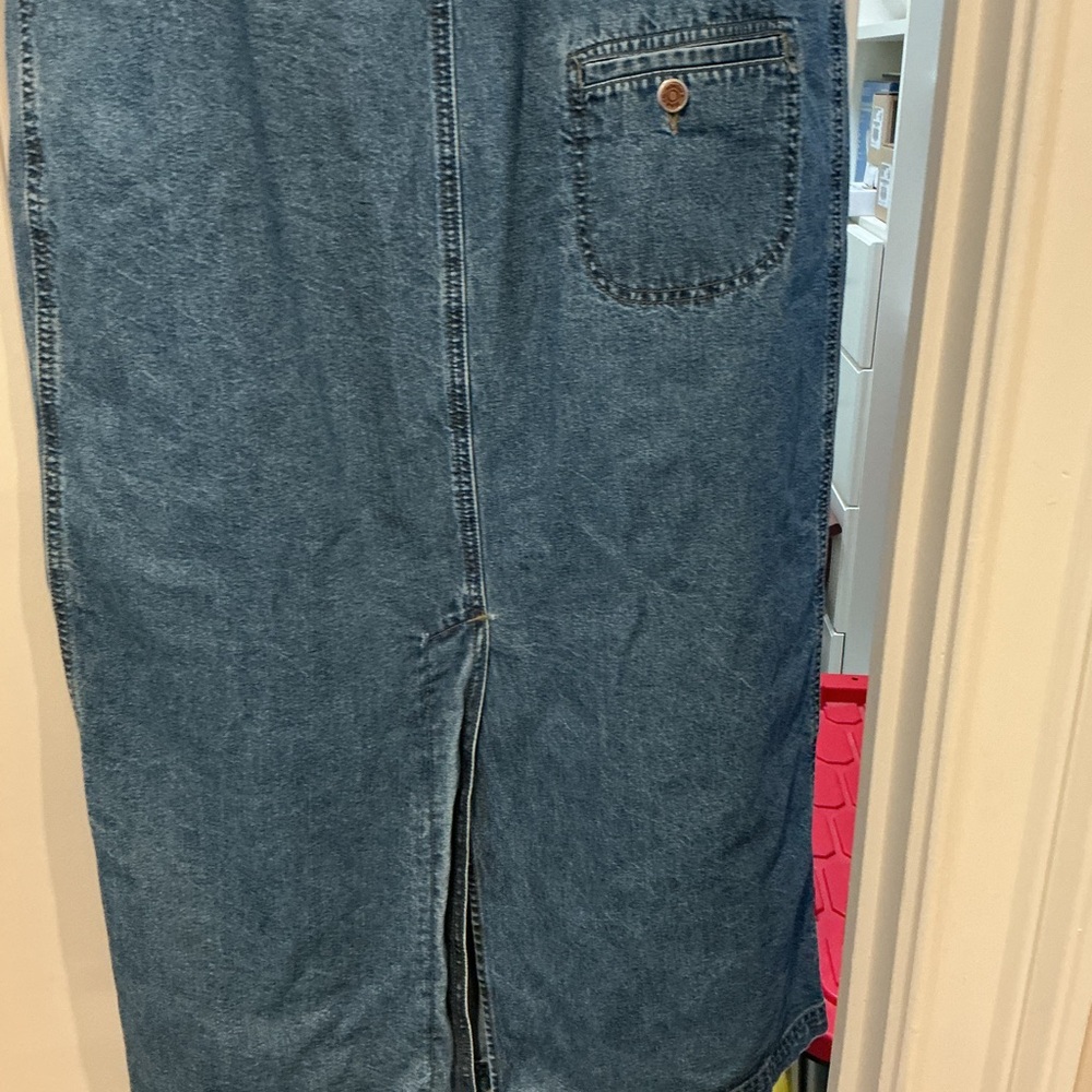 SONOMA Blue Denim Maxi Dress with Front Buttons - Picture 5 of 8